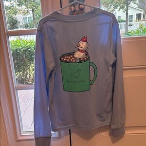 Properly Tied Kids Light Blue Snowman Long Sleeve Tee